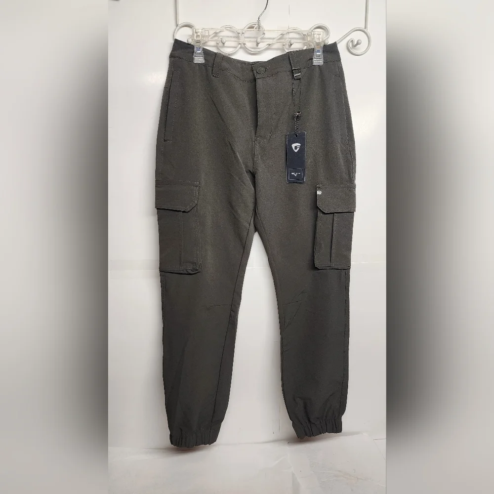 Fried Denim Dark Gray/green Sz 32/39 Cargo Jogger Pants